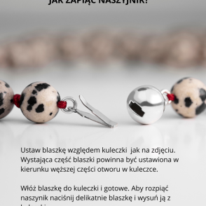 ENDLESS SUMMER Naszyjnik z jaspisu z zapięciem srebrnym