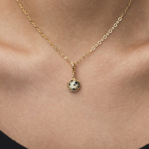 AURA ROSE Zawieszka z kamieniem do wyboru pozłacana