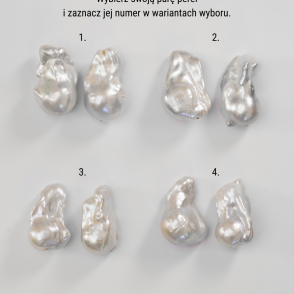 INNA Kolczyki z dużymi perłami barokowymi
