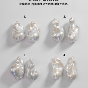 INNA Kolczyki z dużymi perłami barokowymi