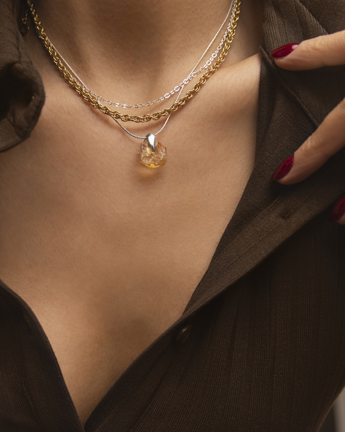 Zestaw łańcuszków z&nbsp;cytrynem