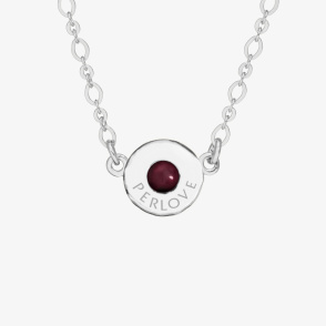 AURA GARNET Bransoletka z kamieniem do wyboru srebrna