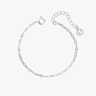 SILK CHAIN Bransoletka z łańcuszka srebrnego