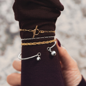 SILK CHAIN Bransoletka z łańcuszka srebrnego