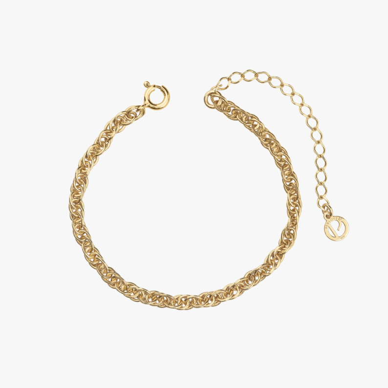 ICONIC Bransoletka z łańcuszka pozłacanego