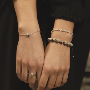 AURA JASPER Pierścionek z kamieniem do wyboru srebrny