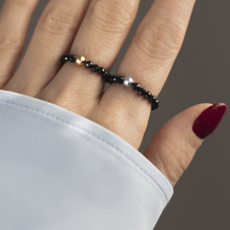 LITTLE DROP Pierścionek z kuleczką srebrną rozm. 11-13