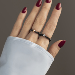 LITTLE DROP Pierścionek z kuleczką srebrną rozm. 11-13