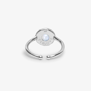 AURA LUNA Pierścionek z kamieniem do wyboru srebrny