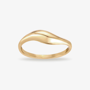 PURE Pierścionek pozłacany