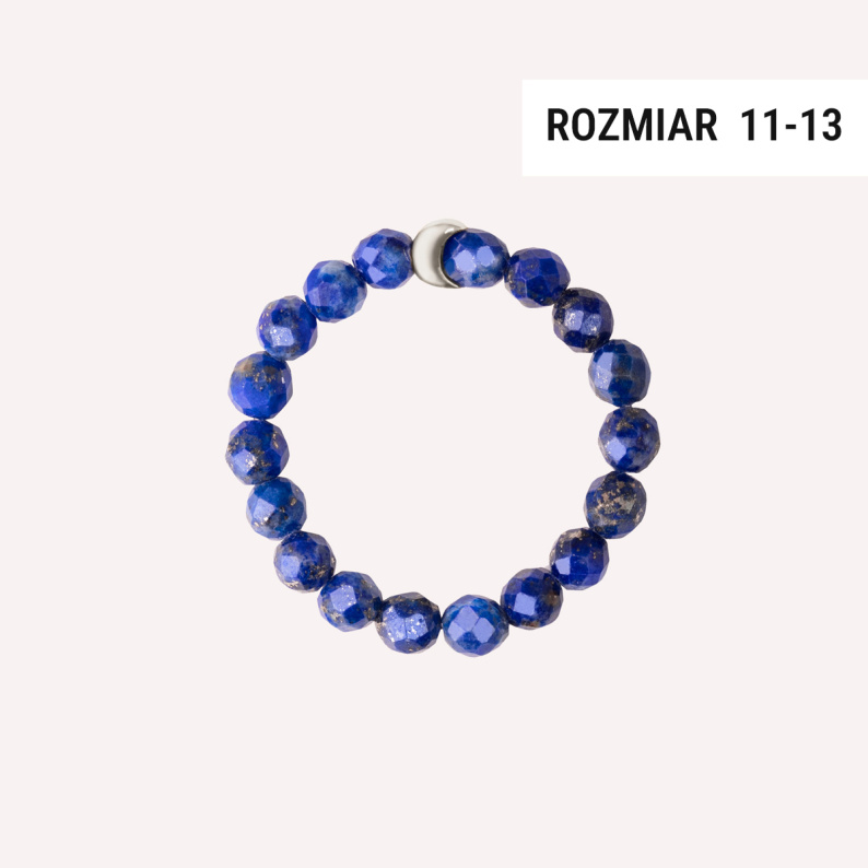 LITTLE MOON Pierścionek z księżycem srebrnym rozm. 11-13