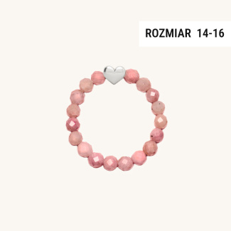 LITTLE LOVE Pierścionek z serduszkiem srebrnym rozm. 14-16