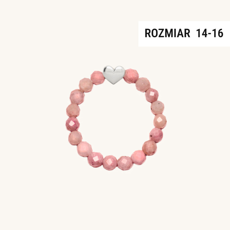 LITTLE LOVE Pierścionek z serduszkiem srebrnym rozm. 14-16