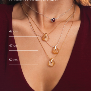 HONEY Naszyjnik z cytrynem srebrny